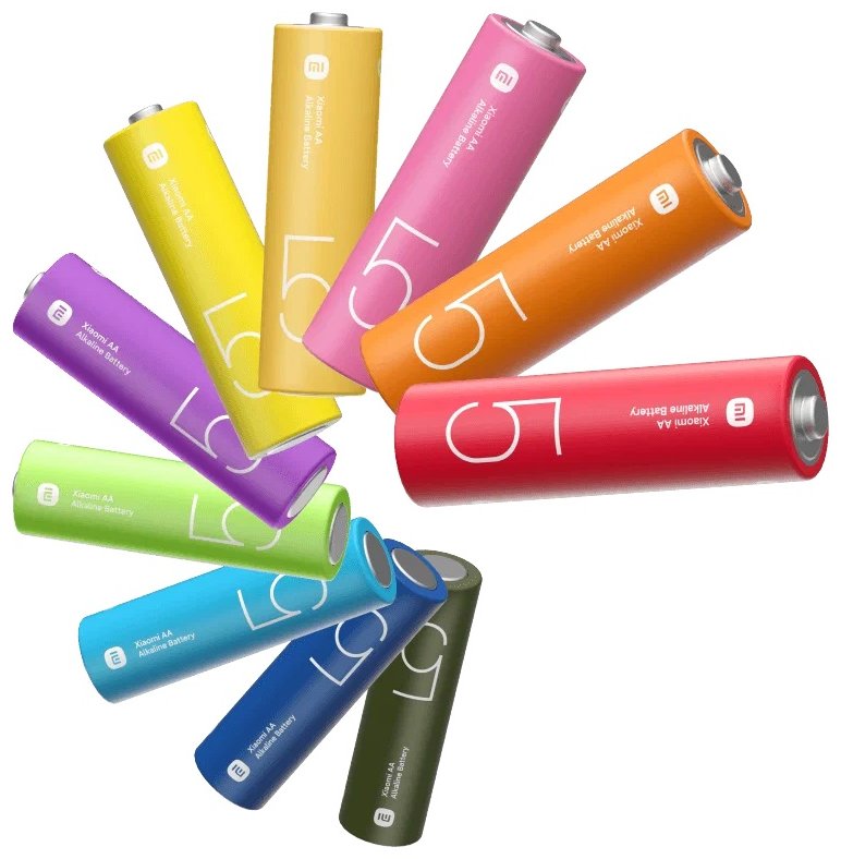 Батарейки Xiaomi AA Rainbow Batteries комплект 10шт BHR5393GL